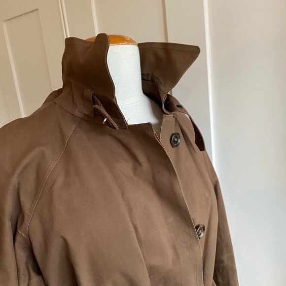 Vintage Burberry waxed coat with wool liner Small - Picture 2 of 16